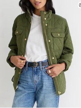J.‎ Crew Quilted Cotton downtown field jacket